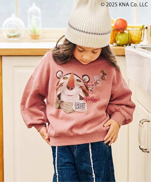 F.O.KIDS（エフオーキッズ）の「ケロッグ　ガーメントダイトレーナー（スウェット・キッズ・ターコイズブルー/レッド/キャメル/チャコール・80/90/100/110/120/130/140/150/160）」の11枚目の写真