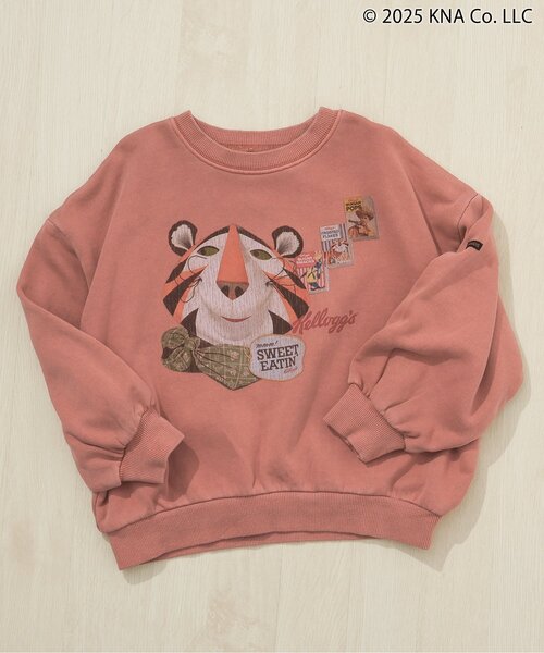 F.O.KIDS（エフオーキッズ）の「ケロッグ　ガーメントダイトレーナー（スウェット・キッズ・ターコイズブルー/レッド/キャメル/チャコール・80/90/100/110/120/130/140/150/160）」の14枚目の写真