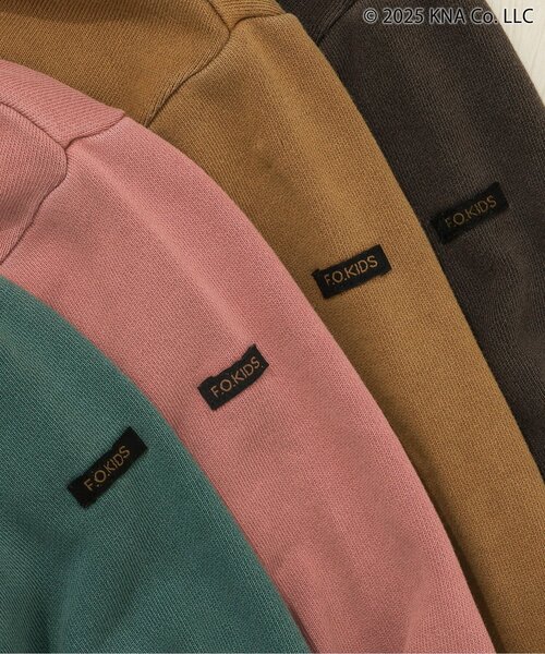 F.O.KIDS（エフオーキッズ）の「ケロッグ　ガーメントダイトレーナー（スウェット・キッズ・ターコイズブルー/レッド/キャメル/チャコール・80/90/100/110/120/130/140/150/160）」の16枚目の写真