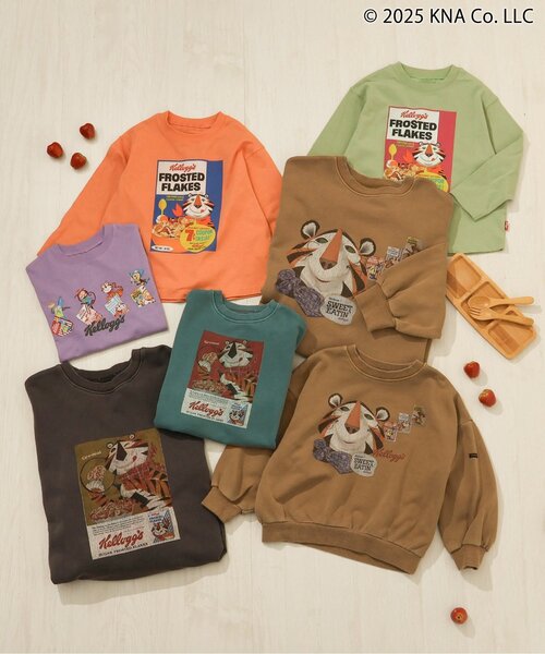 F.O.KIDS（エフオーキッズ）の「ケロッグ　ガーメントダイトレーナー（スウェット・キッズ・ターコイズブルー/レッド/キャメル/チャコール・80/90/100/110/120/130/140/150/160）」の18枚目の写真