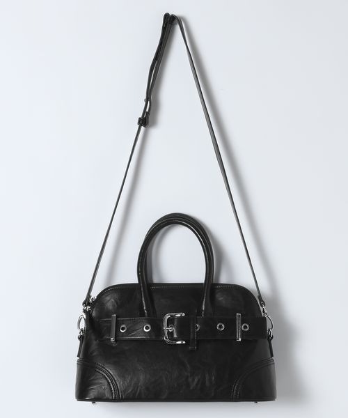 JEANASIS（ジーナシス）の「メタルミューズミニボストン/601798（ボストンバッグ・レディース・ブラック/レッド/ブラウン・FREE）」の16枚目の写真