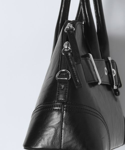 JEANASIS（ジーナシス）の「メタルミューズミニボストン/601798（ボストンバッグ・レディース・ブラック/レッド/ブラウン・FREE）」の9枚目の写真