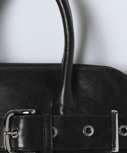 JEANASIS（ジーナシス）の「メタルミューズミニボストン/601798（ボストンバッグ・レディース・ブラック/レッド/ブラウン・FREE）」の13枚目の写真