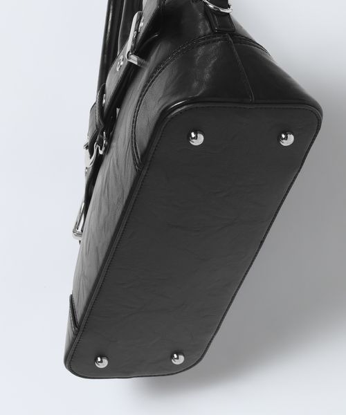 JEANASIS（ジーナシス）の「メタルミューズミニボストン/601798（ボストンバッグ・レディース・ブラック/レッド/ブラウン・FREE）」の5枚目の写真