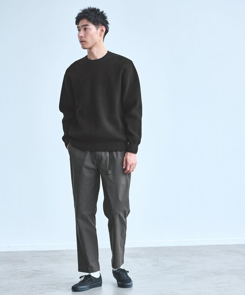 green label relaxing（グリーンレーベルリラクシング）の「【WEB限定】ポリエステル ツイル クイックベルト R2 イージーパンツ -ストレッチ-（その他パンツ・メンズ・ベージュ/オリーブ/ブラック・L/XL/S/M）」の4枚目の写真