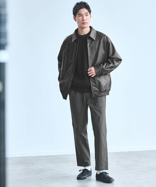 green label relaxing（グリーンレーベルリラクシング）の「【WEB限定】ポリエステル ツイル クイックベルト R2 イージーパンツ -ストレッチ-（その他パンツ・メンズ・ベージュ/オリーブ/ブラック・L/XL/S/M）」の6枚目の写真