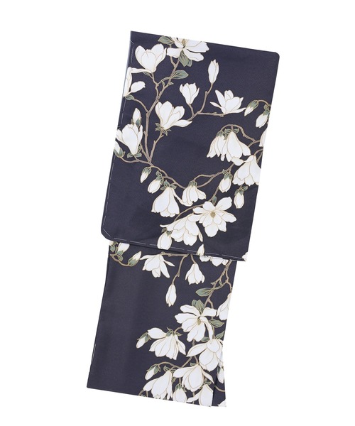 kimonomachi（キモノマチ）の「レディース 洗える着物 単品 袷着物 M/L サイズ　KIMONOMACHI オリジナル　銀木犀 白木蓮 アラベスク南天 牡丹 着物単品　小紋（着物・レディース・ラベンダー/グレイッシュベージュ/ブラック/ブラック系/キナリ/ダークブラウン/チャコールグレー/モーブ系・L/M）」の20枚目の写真