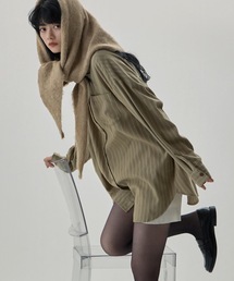 etoll.（エトル）の「モヘアタッチトライアングルスカーフ（バンダナ/スカーフ）」