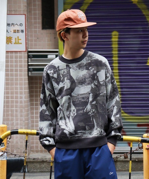 FLIP THE SCRIPT(フリップザスクリプト)の「HARP KNIT CREW(ニット/セーター・メンズ・マルチ/チャコールグレー・XL/L/M)」の4枚目の写真