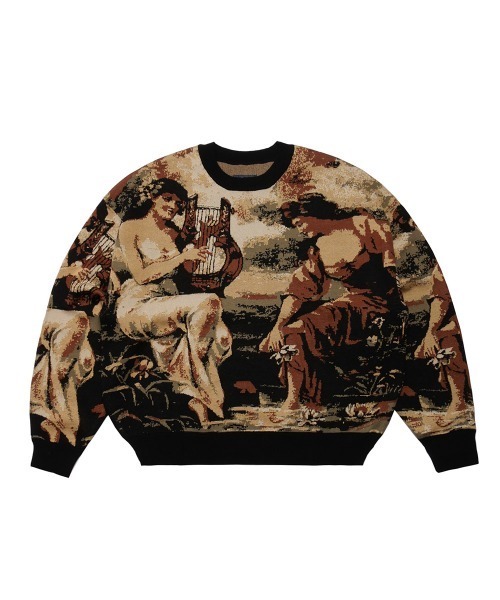 FLIP THE SCRIPT(フリップザスクリプト)の「HARP KNIT CREW(ニット/セーター・メンズ・マルチ/チャコールグレー・XL/L/M)」の5枚目の写真