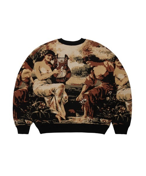 FLIP THE SCRIPT(フリップザスクリプト)の「HARP KNIT CREW(ニット/セーター・メンズ・マルチ/チャコールグレー・XL/L/M)」の6枚目の写真