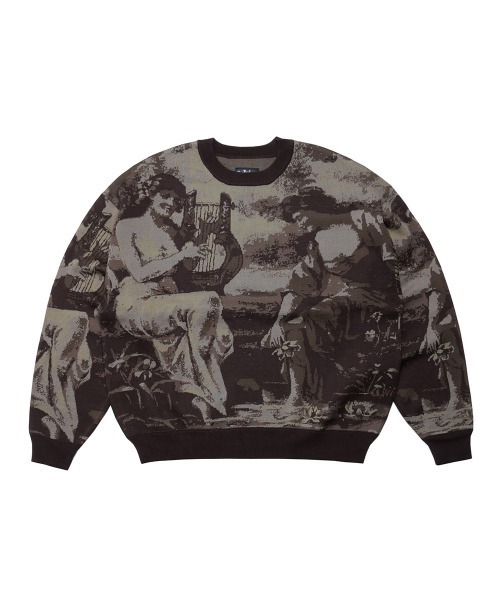 FLIP THE SCRIPT(フリップザスクリプト)の「HARP KNIT CREW(ニット/セーター・メンズ・マルチ/チャコールグレー・XL/L/M)」の8枚目の写真