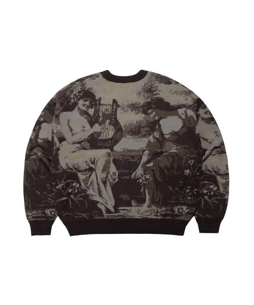 FLIP THE SCRIPT(フリップザスクリプト)の「HARP KNIT CREW(ニット/セーター・メンズ・マルチ/チャコールグレー・XL/L/M)」の9枚目の写真