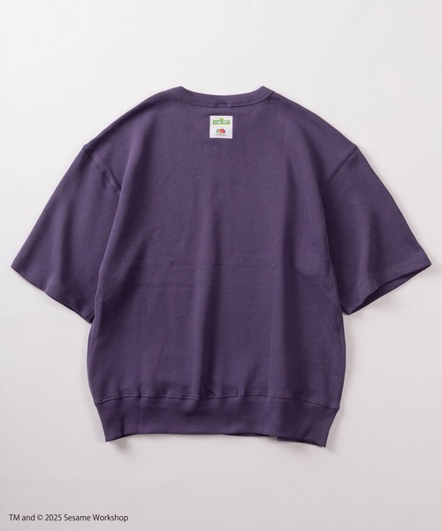 FRUIT OF THE LOOM(フルーツオブザルーム)の「【73】【Fruit of the Loom/フルーツオブザルーム】SESAMI STREETコラボ キャラクターデザイン パフスリーブス ウェットTシャツ(Tシャツ/カットソー・メンズ・ミント/パープル/アイボリー/ブラック・S/M/L)」の6枚目の写真