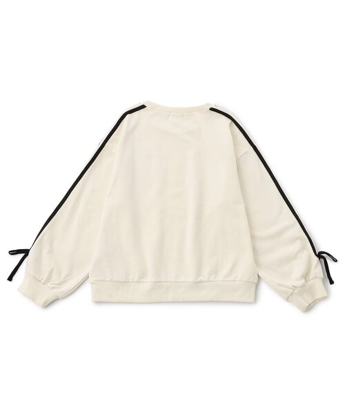 algy（アルジー）の「袖りぼんトレーナー（スウェット・キッズ・ブラック/アイボリー/サックスブルー・XX-SMALL/X-SMALL/MEDIUM/SMALL）」の12枚目の写真