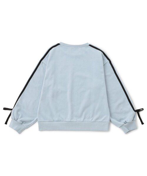 algy（アルジー）の「袖りぼんトレーナー（スウェット・キッズ・ブラック/アイボリー/サックスブルー・XX-SMALL/X-SMALL/MEDIUM/SMALL）」の13枚目の写真