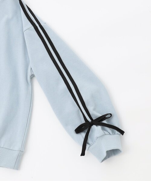 algy（アルジー）の「袖りぼんトレーナー（スウェット・キッズ・ブラック/アイボリー/サックスブルー・XX-SMALL/X-SMALL/MEDIUM/SMALL）」の18枚目の写真