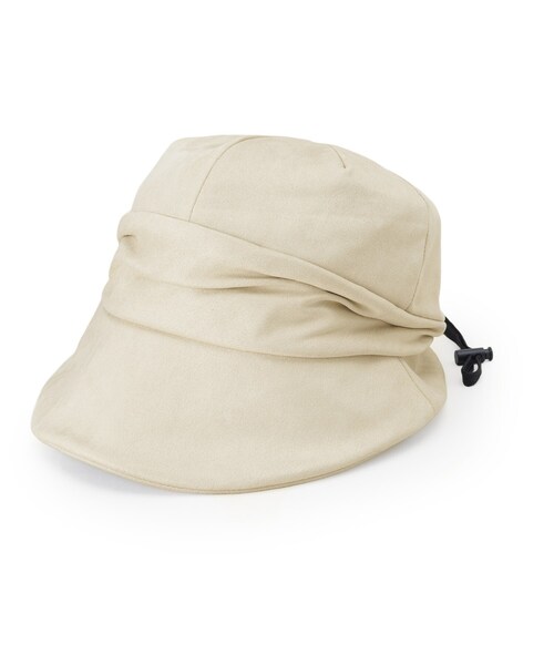 SHOO・LA・RUE(シューラルー)の「スエード調すっぽりキャスケット(キャスケット・レディース・ブラック/ライトベージュ/ブラウン系その他・00)」の3枚目の写真