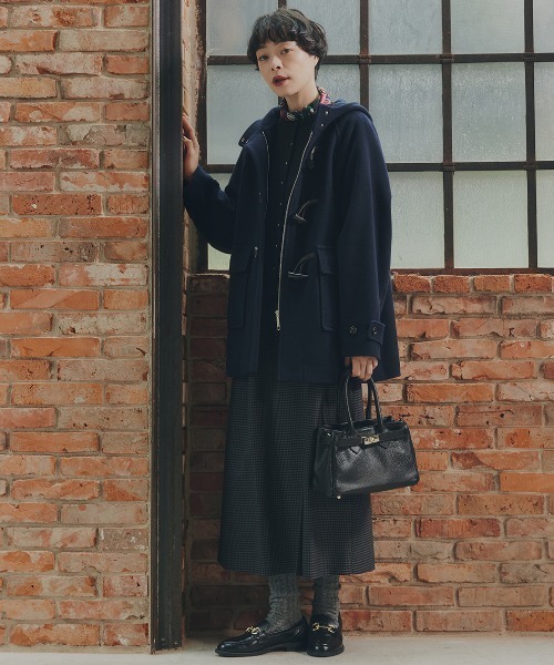 ◇モッサミドルダッフルコート（ダッフルコート）｜human woman