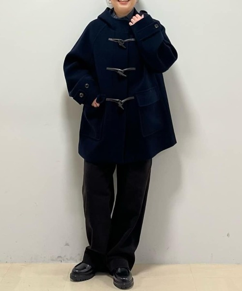 ◇モッサミドルダッフルコート（ダッフルコート）｜human woman