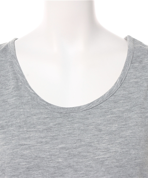OUTLET（アウトレット）の「【Discoat Petit】裾チュールタンク（タンクトップ・レディース・オフホワイト/杢グレー・LARGE/MEDIUM）」の4枚目の写真