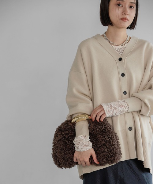 A part by(アパートバイ)の「【別注】LE VERNIS_トライアングルBAG(ハンドバッグ・レディース・ブラウン/ライトベージュ・FREE)」の1枚目の写真