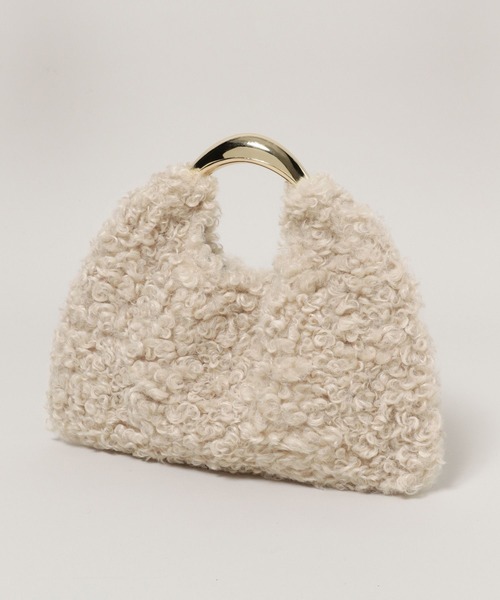 A part by(アパートバイ)の「【別注】LE VERNIS_トライアングルBAG(ハンドバッグ・レディース・ブラウン/ライトベージュ・FREE)」の6枚目の写真