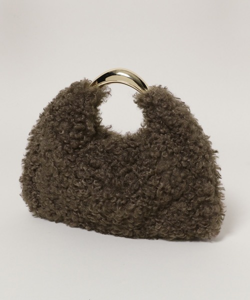 A part by(アパートバイ)の「【別注】LE VERNIS_トライアングルBAG(ハンドバッグ・レディース・ブラウン/ライトベージュ・FREE)」の10枚目の写真