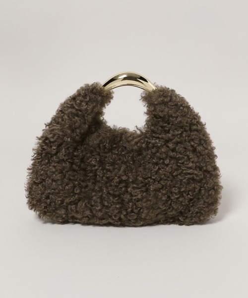 A part by(アパートバイ)の「【別注】LE VERNIS_トライアングルBAG(ハンドバッグ・レディース・ブラウン/ライトベージュ・FREE)」の12枚目の写真