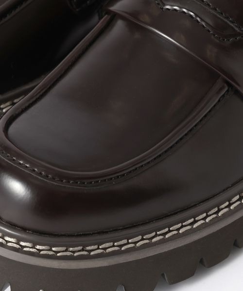 JEANASIS(ジーナシス)の「【抗菌防臭テープ付き】サイドステッチローファー/599012(ローファー・レディース・ブラック/ブラウン系その他・MEDIUM/LARGE)」の13枚目の写真