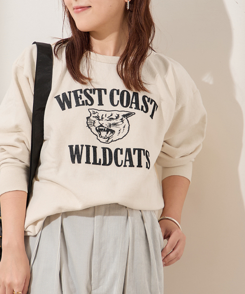 MIXTA（ミクスタ）の「【MIXTA/ミクスタ】WEST COAST CREW SWEATSHITS：スウェット（スウェット・レディース・ブラック/アイボリー・MEDIUM）」の12枚目の写真