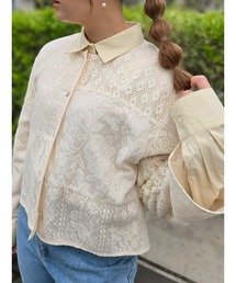 ブランド古着】ノーカラージャケット（レース）古着通販 - ZOZOUSED