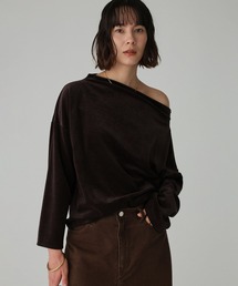 BABYLONE | 【洗濯可】ベロアドレーププルオーバー(Tシャツ/カットソー)