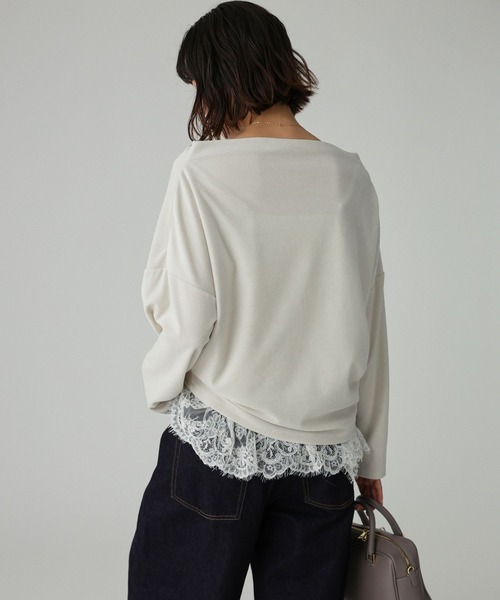 洗濯可】ベロアドレーププルオーバー（Tシャツ/カットソー）｜BABYLONE