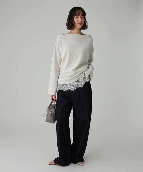 ✨新品✨BABYLONE ベロアドレーププルオーバー 洗濯可】ベロアドレーププルオーバー（Tシャツ/カットソー）｜BABYLONE