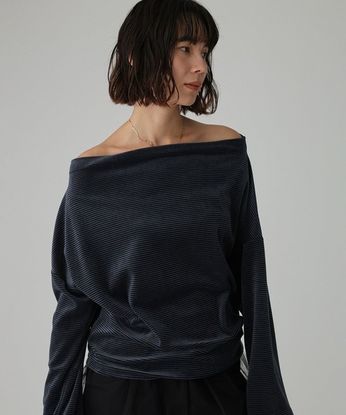 洗濯可】ベロアドレーププルオーバー（Tシャツ/カットソー）｜BABYLONE