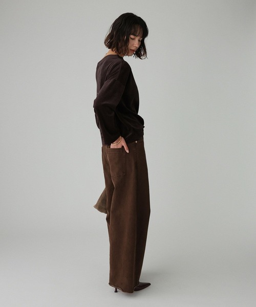 洗濯可】ベロアドレーププルオーバー（Tシャツ/カットソー）｜BABYLONE