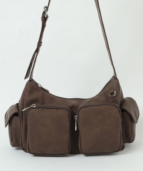 WEGO（ウィゴー）の「WEGO/2wayハトメショルダー（ショルダーバッグ・レディース・ブラウン/ブラック/グレー・FREE）」の7枚目の写真