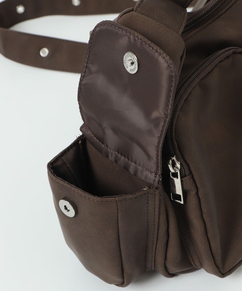 WEGO（ウィゴー）の「WEGO/2wayハトメショルダー（ショルダーバッグ・レディース・ブラウン/ブラック/グレー・FREE）」の14枚目の写真