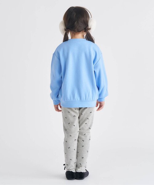 apres les cours（アプレレクール）の「【あったか】リボン裏起毛リブレギンス/7days Style（その他パンツ・キッズ・グレー/ブラック/アイボリー・80/90/100/110/120/130）」の5枚目の写真