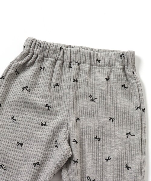 apres les cours（アプレレクール）の「【あったか】リボン裏起毛リブレギンス/7days Style（その他パンツ・キッズ・グレー/ブラック/アイボリー・80/90/100/110/120/130）」の13枚目の写真