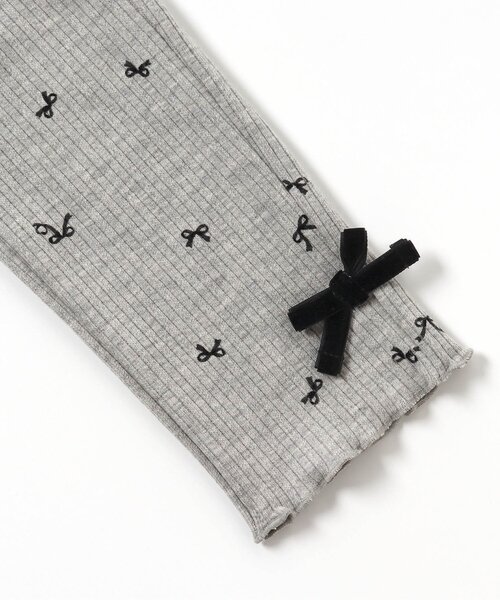 apres les cours（アプレレクール）の「【あったか】リボン裏起毛リブレギンス/7days Style（その他パンツ・キッズ・グレー/ブラック/アイボリー・80/90/100/110/120/130）」の14枚目の写真