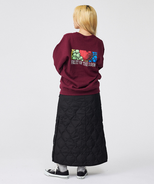 ABAHOUSE(アバハウス)の「【FRUIT OF THE LOOM】PRINT SWEAT2/ロゴ/ユニセックス【WEB限定】(スウェット・メンズ・ブラック/エンジ・M/L/XL)」の7枚目の写真