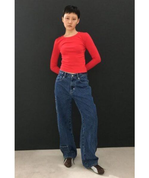 PARTIMENTO WOMEN(パルティメントウィメン)の「ポケットポイントワークジーンズ_ミッドブルー(デニムパンツ・レディース・その他・MEDIUM/SMALL)」の11枚目の写真