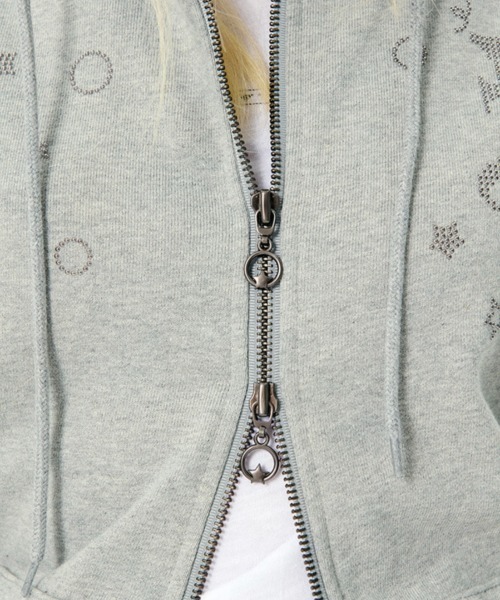 runningHIGH（ランニングハイ）の「【runningHIGH】EAR ZIP UP HOODE / 【ランニングハイ】イヤージップアップパーカー（パーカー・レディース・グレー/ブラック/パープル・ONE SIZE）」の17枚目の写真