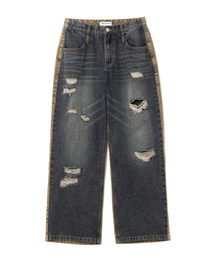 Millo Archive（ミロ アーカイブ）の「Complete Damage Pants [Washed Black]（デニムパンツ）」