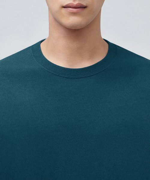 MUSINSA STANDARD（ムシンサスタンダード）の「クルーネック長袖Tシャツ[ティール]（Tシャツ/カットソー・メンズ・その他・LARGE/MEDIUM/XX-LARGE）」の3枚目の写真