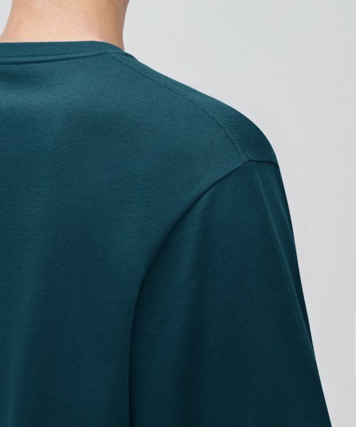 MUSINSA STANDARD（ムシンサスタンダード）の「クルーネック長袖Tシャツ[ティール]（Tシャツ/カットソー・メンズ・その他・LARGE/MEDIUM/XX-LARGE）」の5枚目の写真