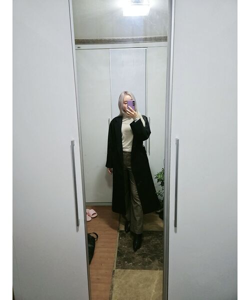 AVANDRESS(アバンドレス )の「Eve Robe Coat BLACK(チェスターコート・レディース・ブラック・SMALL/MEDIUM)」の7枚目の写真