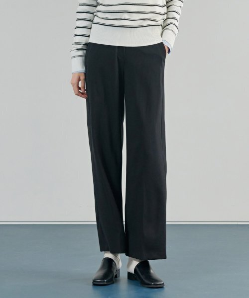 CHASECULT（チェイスカルト）の「レディース オールウエストバンド ブーツカットパンツ-DARG2261B03（スラックス・レディース・ブラック・64/67/70/76）」の2枚目の写真